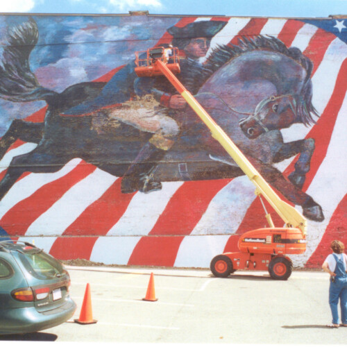 Patriots Wall Mural Rome, NY by Jane Grace Taylor