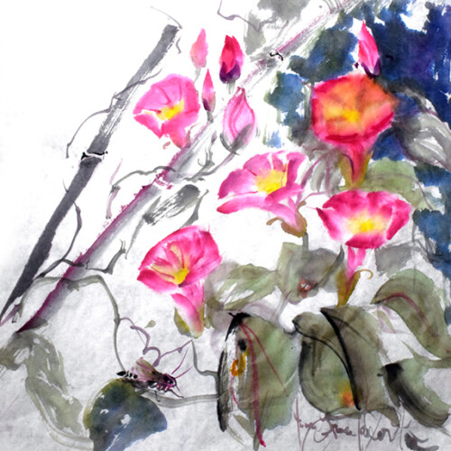 Original Sumie` by Jane Grace Taylor. One of the subjects for Janes Workshops